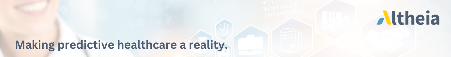Banner with our tag line: "Making Predictive Healthcare a Reality"